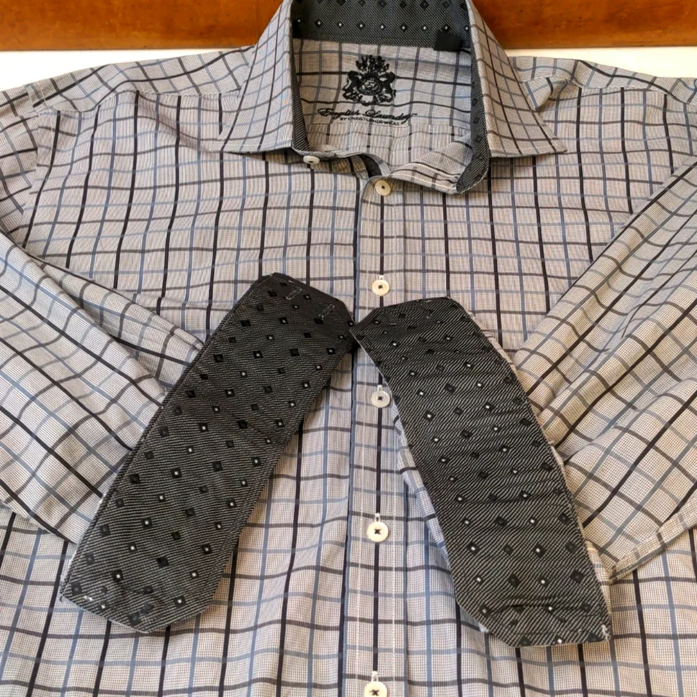 English Laundry Plaid Button Down L/XL - Picture 8 of 8